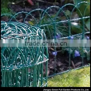 Garden Border Fence Green PVC Coated thumbnail-1
