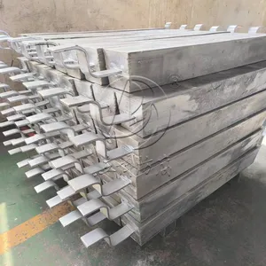 35kg Aluminum Alloy Sacrificial Anode for Anti - Corrosion of Sewage Tanks, Aluminum Anode With Iron Feet thumbnail-3