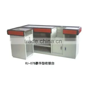 Convenience Store Cashier Desk With Corner Shelf thumbnail-1