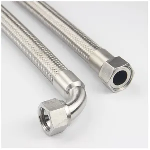 Stainless Steel Metal Hose, Threaded Metal Hose, High-temperature and High-pressure Braided Hose thumbnail-2