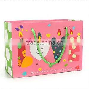 Lovely Pink Candle Pattern Boutique Big Paper Shopping Bag thumbnail-1