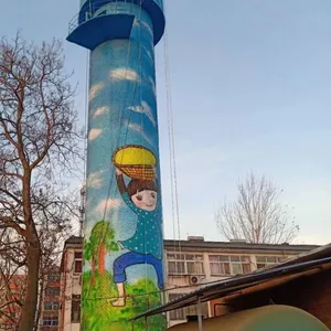 High - Altitude Mountain Rope Painting and Graffiti in Jiaozuo, Henan_overpass Painting_production of Wall Paintings on Cooling Towers, Chimneys and Cooling Water Towers thumbnail-4