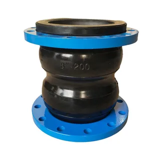 High Quality 8 Inch EPDM Galvanized Neoprene Flexible Rubber Expansion Joint With PN16 Flange thumbnail-4