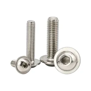 ISO 7380 / ANSI/ASME B 18.3.4m Factory Direct 304 Stainless Steel Hexagon Socket Button Head Screws thumbnail-5