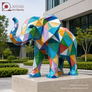 Life Size Elephant Sculpture for Park and Garden Display thumbnail-4