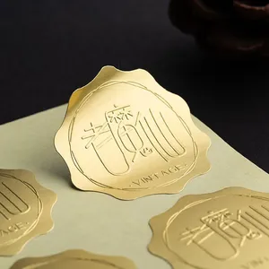 New Design Slivery Paper Emboss 3D Labes thumbnail-2