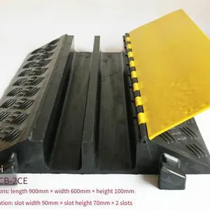 Jiulei Brand Jl-xcb-2ce Rubber and Plastic Bridge Belt [manufacturer] Length: 900mm * Width: 600mm * Height: 100mm - Slot Width: 90mm * Slot Height: 70mm * 2 Wire Slots thumbnail-2