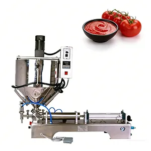 Semi-Automatic Heating & Mixing Horizontal Pneumatic Paste Filling Machine for Viscous Paste thumbnail-5