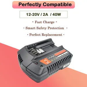 12V/20V Max Power Tool Battery Replacement Rapid Charger Station thumbnail-1