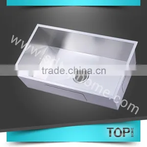 TH-RA3018C Stainless Steel Handmade Sink With CUPC Square Corner Singel Bowls Undermount Sink Kitchen Sink thumbnail-3