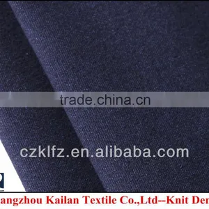 Indigo Dyed Cotton Polyester Knitting Denim thumbnail-1