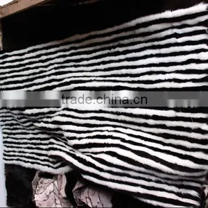 Hot Selling Fashion Stripes Real Fox Fur Plates For Garment thumbnail-1