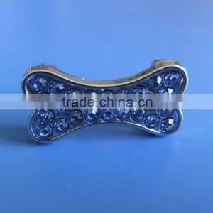 Zinc Alloy Metal Diamante Bone Shape Charms With 10mm Inner Hole Size thumbnail-2