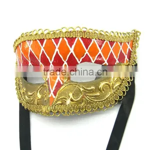 Princess Venice Men and Women Half Face Lace Hollow Led Mask Carnival Half Face Mask thumbnail-3