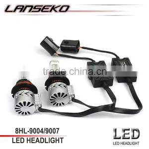 Lanseko Factory Newest Design 6000lm 9007 Led Headlight 12v 40w Auto Headlight Bulb With Double Heat Dissipation System thumbnail-1