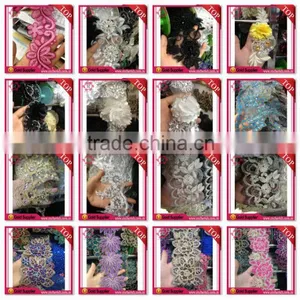Hotsale Big Brown Flowers Dacron Lace for Islamic Middle East Mohammedan Muslim thumbnail-6