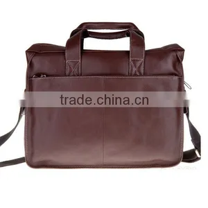 Men's Genuine Leather Tote Shoulder Laptop Bag Company thumbnail-6