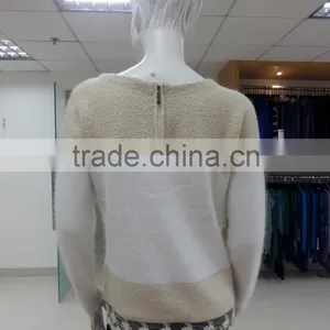 Lady's Crew Neck Fashion Jacquard Pullover Garment 2016 Fall/winter Viscose/nylon/wool thumbnail-2