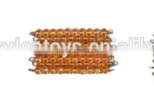 Montessori Materials Toys 45 Golden Bead Bars of Ten Teaching Aids thumbnail-3