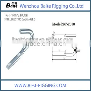 STEEL ELECTRIC GALVANIZED TARP ROPE HOOK Tarp Rope Hook thumbnail-1