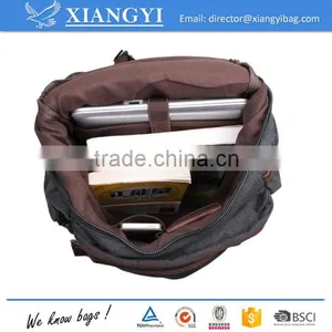 Men/Women's New Vintage Canvas Backpack Rucksack Satchel School Bag Hiking Bag thumbnail-2