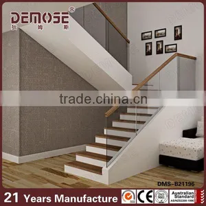 Luxury Stair Frameless Glass Balustrade With Aluminum Channel thumbnail-1