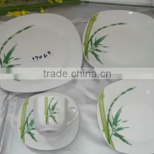 30pcs Full Decal Glazed Plated Tableware Set thumbnail-2