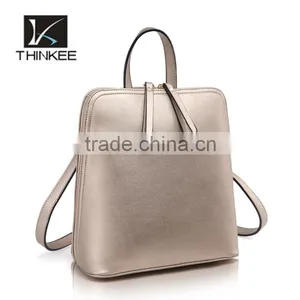 China Suppliers Wholesale Newest Design Colorful Girls Leather Back Pack thumbnail-3