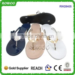 Jelly Open Toe Silver Diamont Sling Back Flat Sandals thumbnail-5