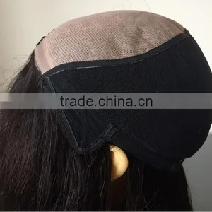 Express Wholesale Factory Direct Price 1B# 14" 100% Brazilian Human Hair Silk Forehead Full Hand Tied Wig thumbnail-4
