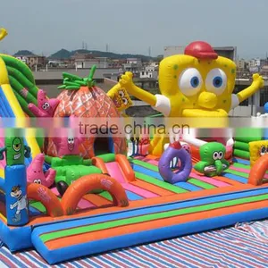 Russia Model Amazing Spongebob Inflatable Trampolines From China Quality Choice thumbnail-4
