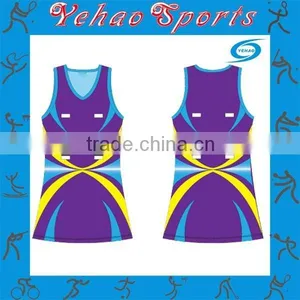 Likable Desirous Dress Custom Sublimation Netball Uniform thumbnail-1