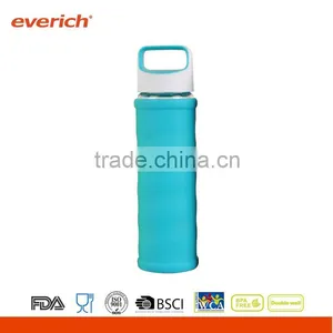 Single Wall Drinking Glass Bottle With Custom Logo and Lids thumbnail-1