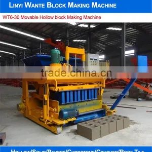 Movable Vibrated Hollow Block Making Machine WT6-30 thumbnail-2