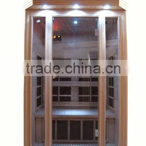 Infrared Sauna With Carbon Fiber Heater,Tempered Glass Window,CE&RoHS Certificated thumbnail-1