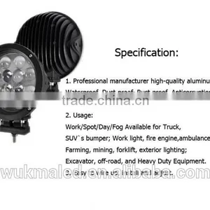 Led Headlight 12v Led Work Light Waterproof Driving Light 60W Cre-e Spot Lights Led For Car Off Road UTE 4WD JEE-P ATV CA SUV thumbnail-6