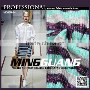 Fashion Women Clothing Polyester Rayon Slub Fabric for Ladies Fashion Dress thumbnail-1