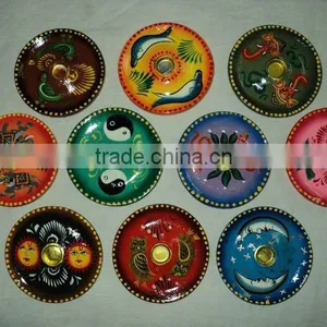 Wooden Hand Painted Incense Burners thumbnail-1