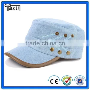 Hot Custom Jean Cotton Military Cap Wholesale for Men thumbnail-1