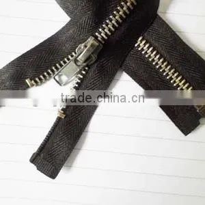 5# Metal Zipper Aluminum Teeth Zipper Open End Zipper Locking Zipper Head Zipper for Jacket thumbnail-2