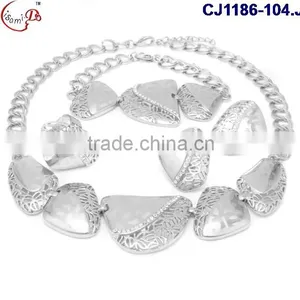 CJ1186-18 New Arrival Top Grade Quality Fashionable African Perty Jewelry Set 2016 Wholesale thumbnail-2