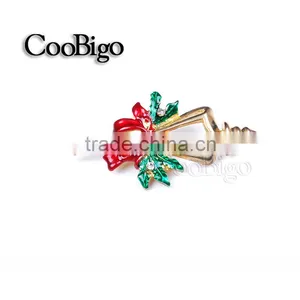 Fashion Jewelry Charming Chirstmas Candle Lamp Pin Brooch Gold Plated Party Gift Promotion Apparel Accessories thumbnail-2