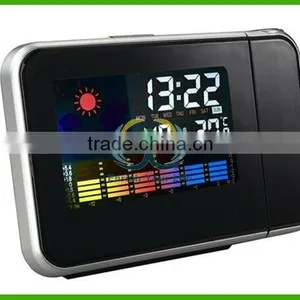 Weather Temperature Station LCD Projection Alarm Clock thumbnail-1