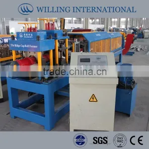 Metal Roof Ridge Cap Tile Roll Forming Machine thumbnail-1