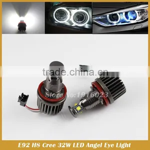 32W E92 H8 White HID Xenon 6000k Angel Eyes Halo Ring LED Light E90 E93 X5 thumbnail-2