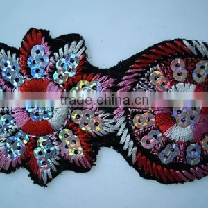 Velvet Embroidery Trimming With Clean Sticker thumbnail-1