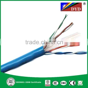 PFT Factory Lowest Price Blue/grey/yellow Color Copper Network Cable 2/4pairs 24awg UTP Cat5e Cable 305m Wholesale thumbnail-3