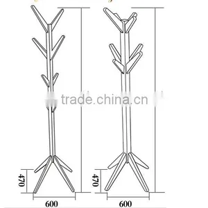 2015 New Design Bamboo Clothes Tree,clotes Rack ,small Furniture With Nature Bamboo Wholesales Bamboo Cloth and Hat Hanger Stand thumbnail-6