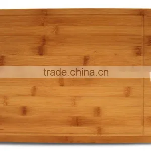 Bamboo Wood Extra Large Cutting Board 16 X 12 With Drip Groove and Handle- Eco Friendly Kitchen Chopping Board thumbnail-2