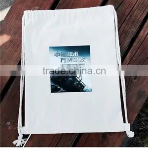 Custom Printing Cotton Bag Tote Bag Backpack Drawstring Bag for Shopping thumbnail-2